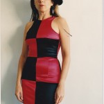 American Stretch Satin Geometric 2 Piece - 1990